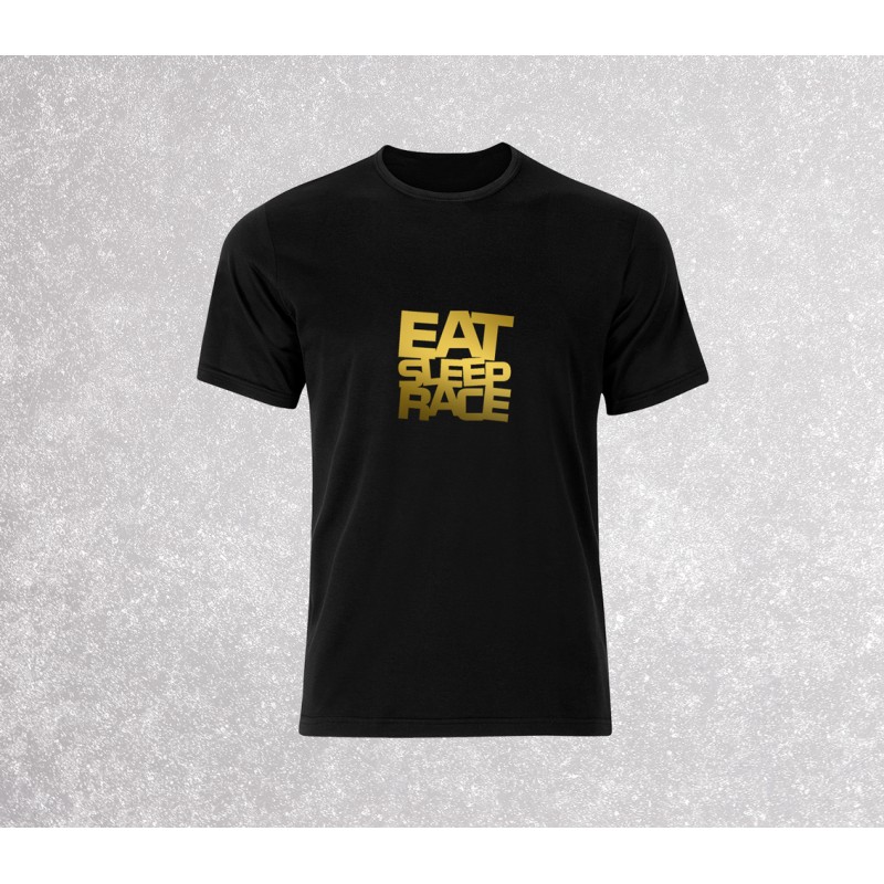 Eat Sleep Race Champion Ring T-Shirt | Black S