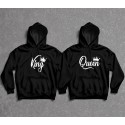 King and Queen Couple Hoodie