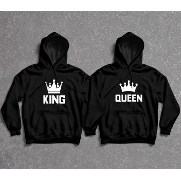 King and Queen Couple Hoodie - 2