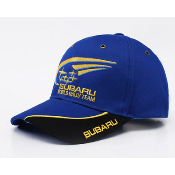 Subaru Rally Team USA Cap Hat Graphite with Blue Embroidery Adjustable Official