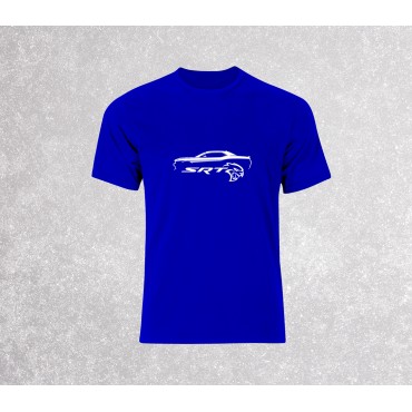 Dodge Challenger SRT with silhouette T-shirt